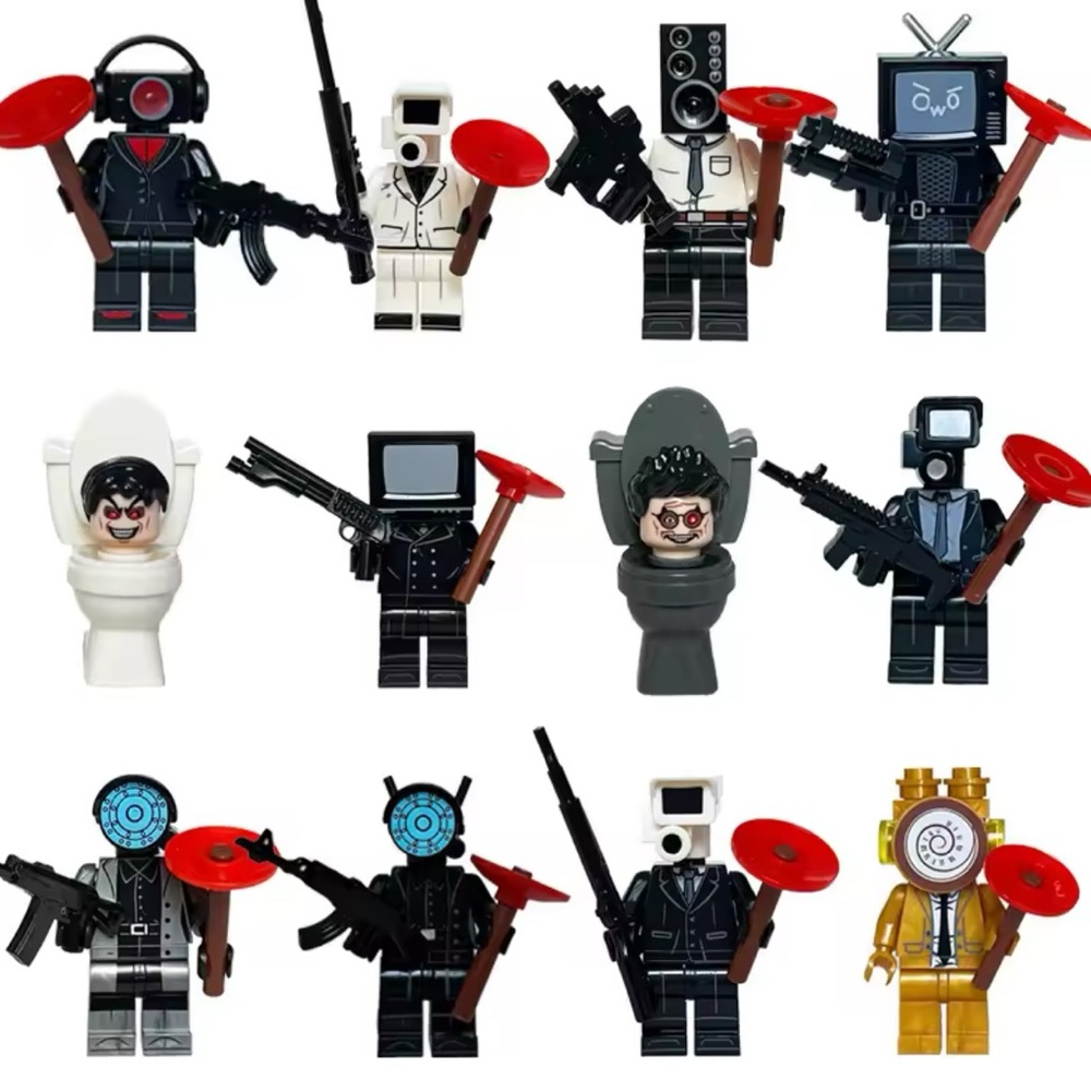 Skibddle toilet - Lego character set